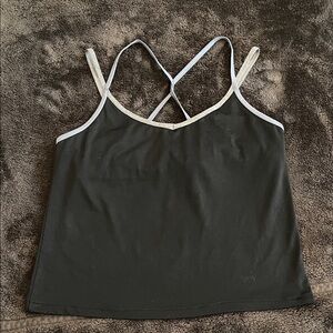 Champion Black Active Top with Gray and Blue Trim *Size XL